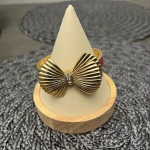 Lilly Pulitzer Pink Bow Bracelet Cuff -size 6